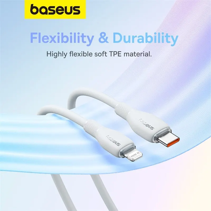 Миниатюра Кабель Baseus USB-C–Lightning для iPhone, 20 Вт