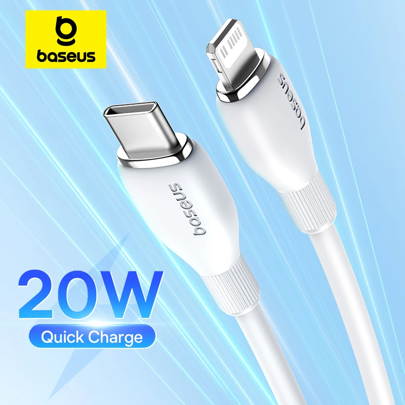 Миниатюра Кабель Baseus USB-C–Lightning для iPhone, 20 Вт