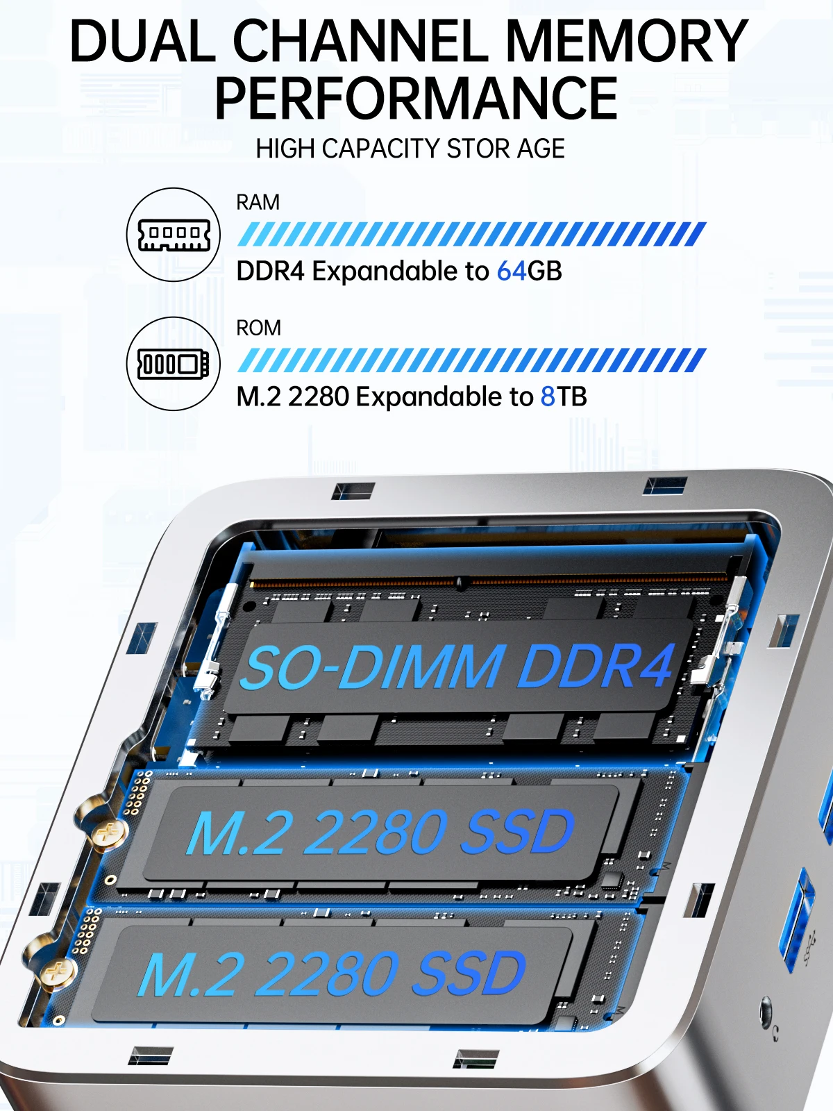 Миниатюра Мини-ПК GMKtec NucBox G10 для дома и офиса