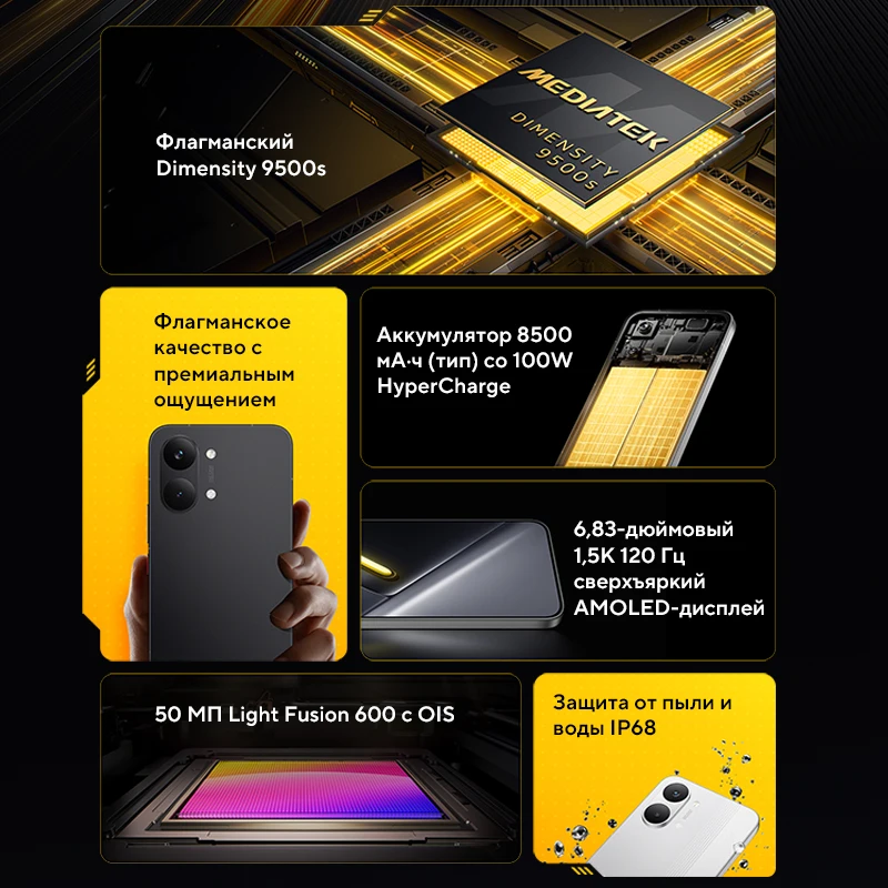 Миниатюра Смартфон Poco X8 Pro Max, 12 ГБ ОЗУ, Global