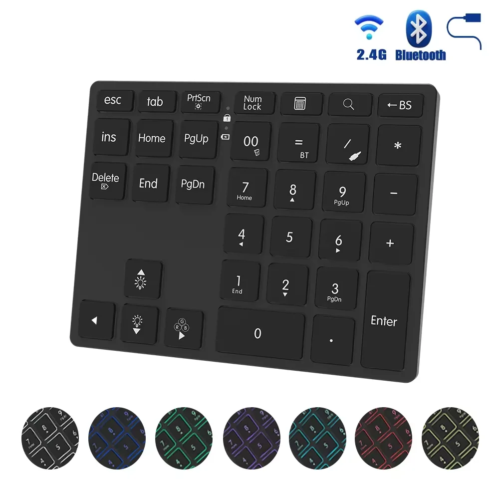 Цифровая клавиатура (нампад) Bluetooth с RGB-подсветкой
