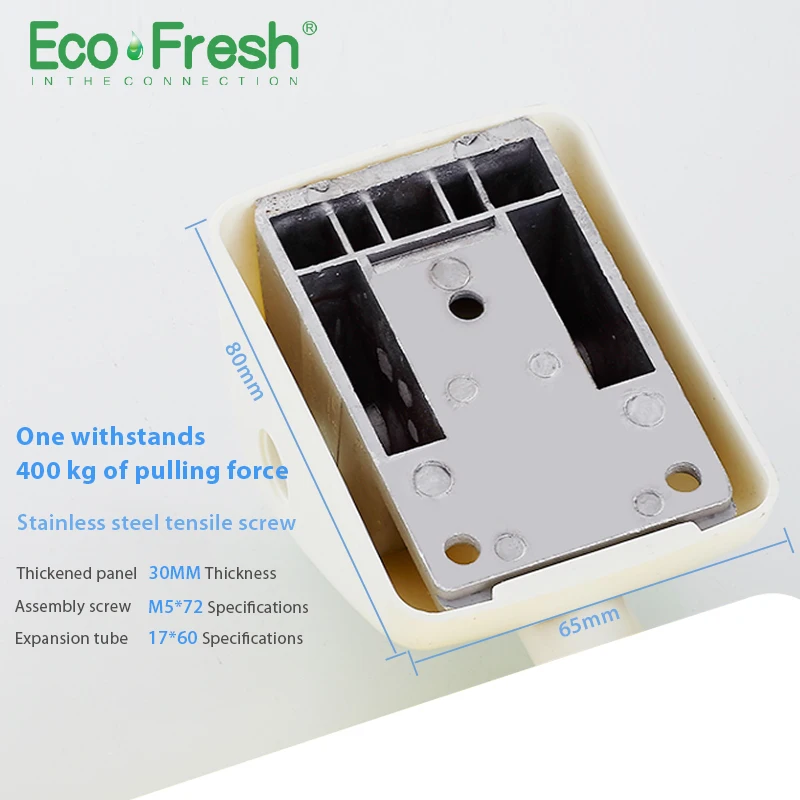 Настенный складной стул для душа, Ecofresh