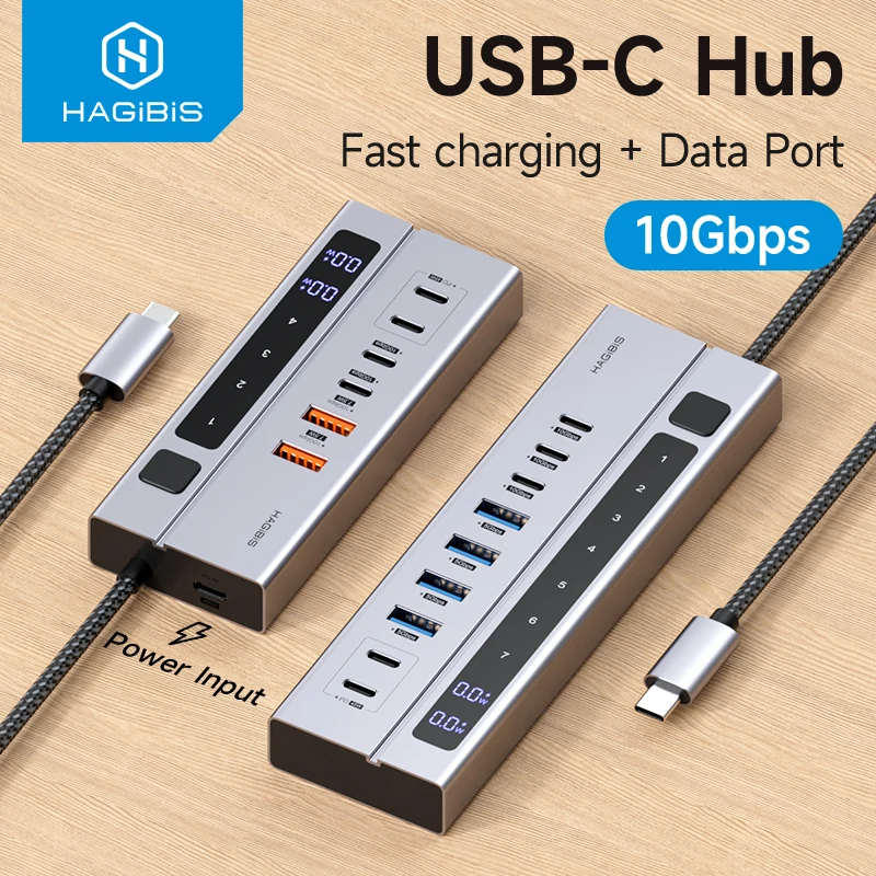 Миниатюра Hagibis USB C Док-станция с переключателями