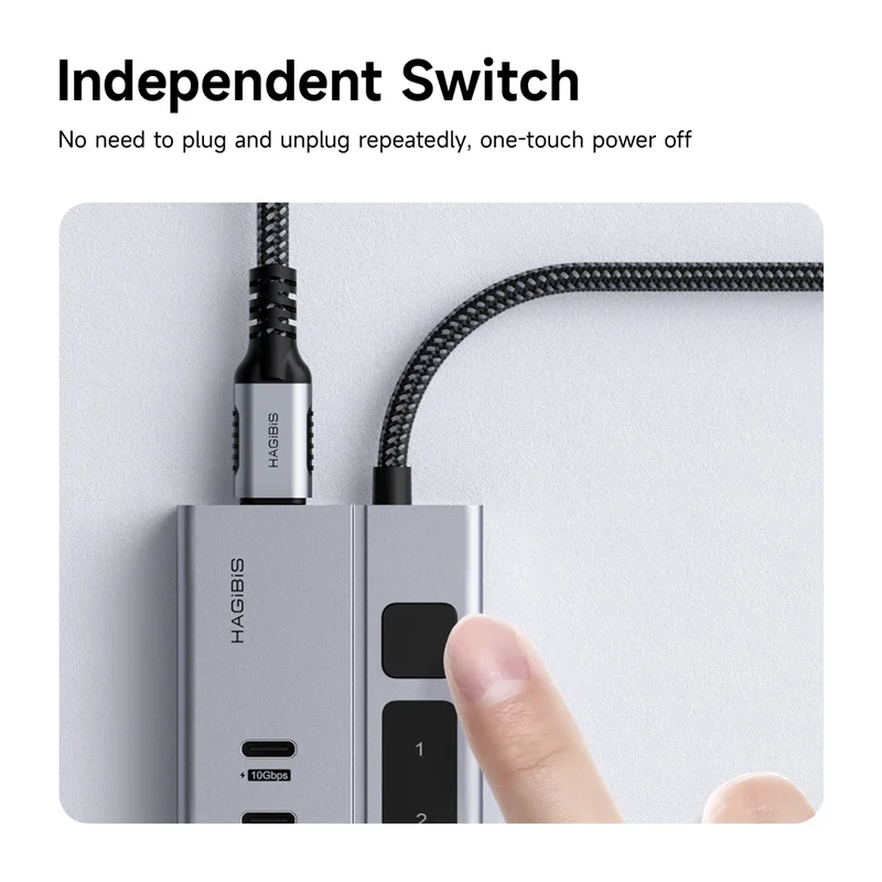 Миниатюра Hagibis USB C Док-станция с переключателями