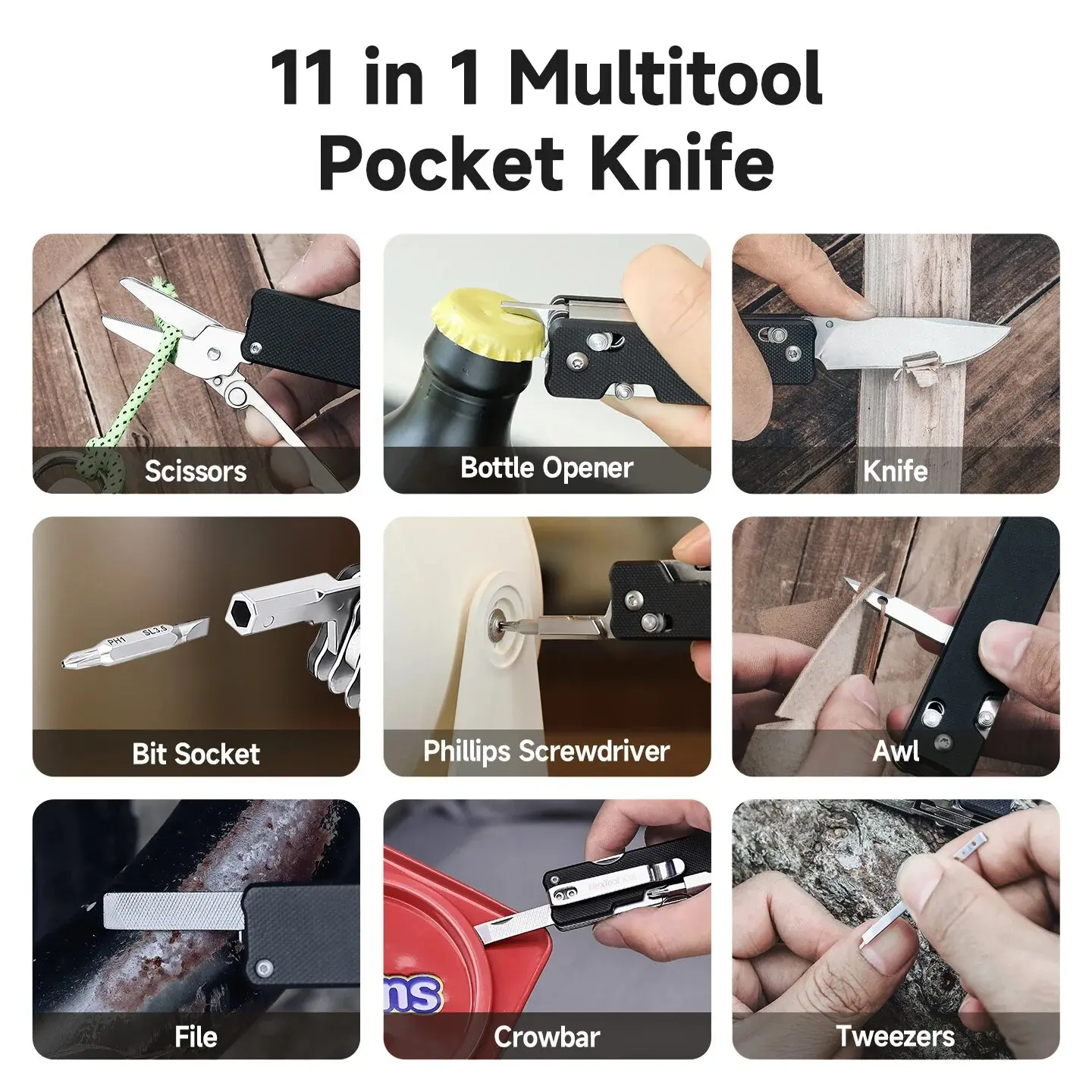 Миниатюра Мультитул NexTool Knight K30, 11 в 1