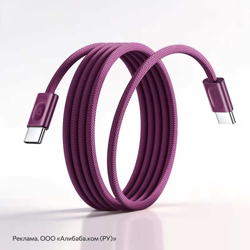 Кабель Baseus USB Type-C 100 Вт, быстрая зарядка PD