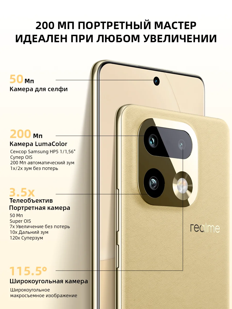 Миниатюра Смартфон Realme 16 Pro+ с 5G