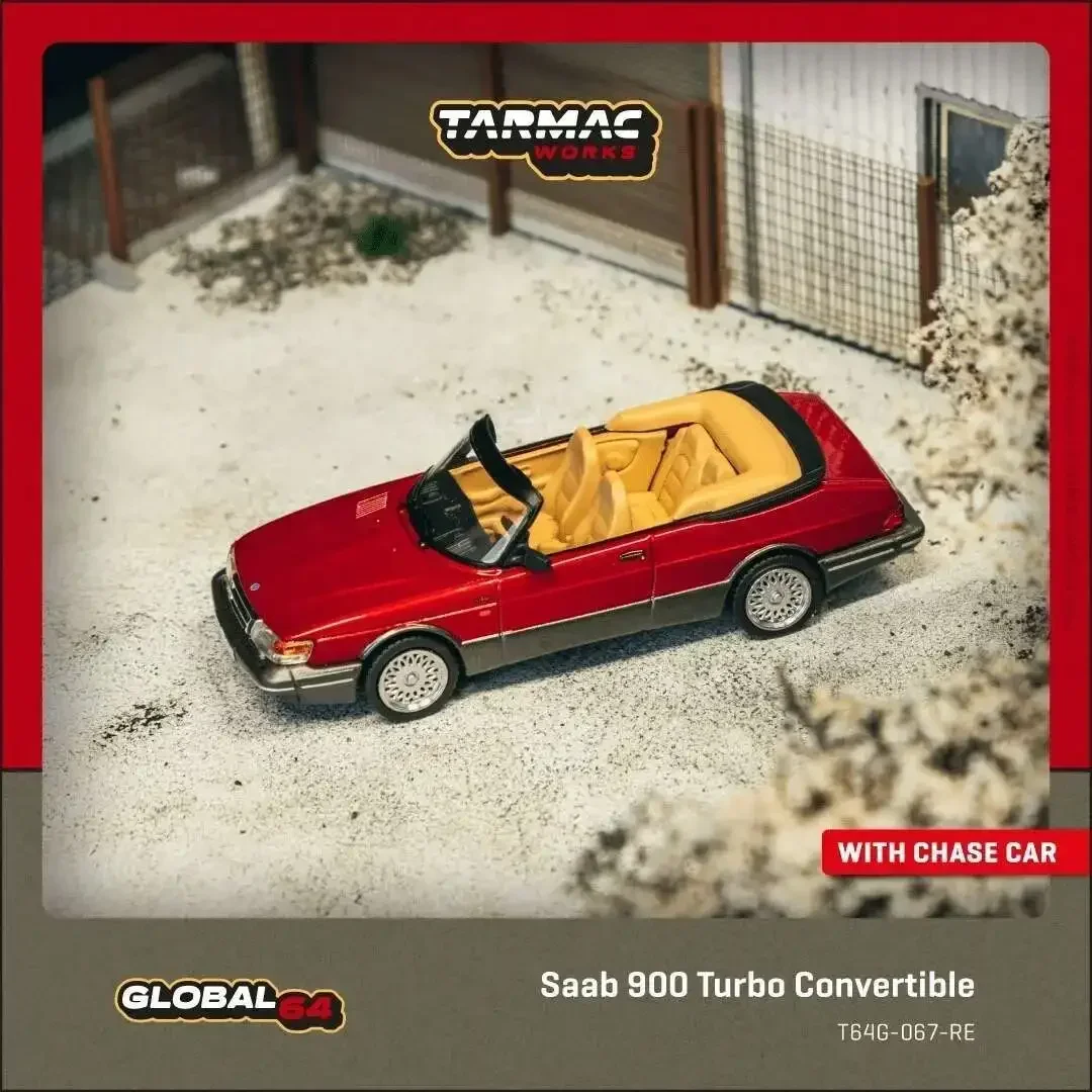 Миниатюра Модель Saab 900 Turbo Convertible, 1:64, Tarmac Works