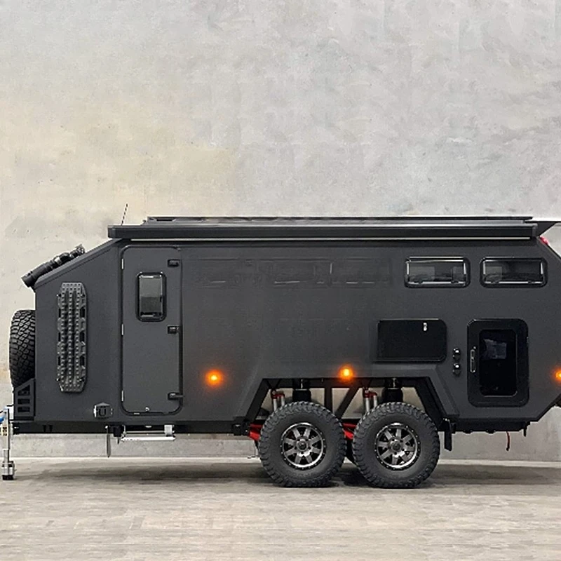Внедорожный прицеп-кемпер на 3-4 человека, жёсткий пол