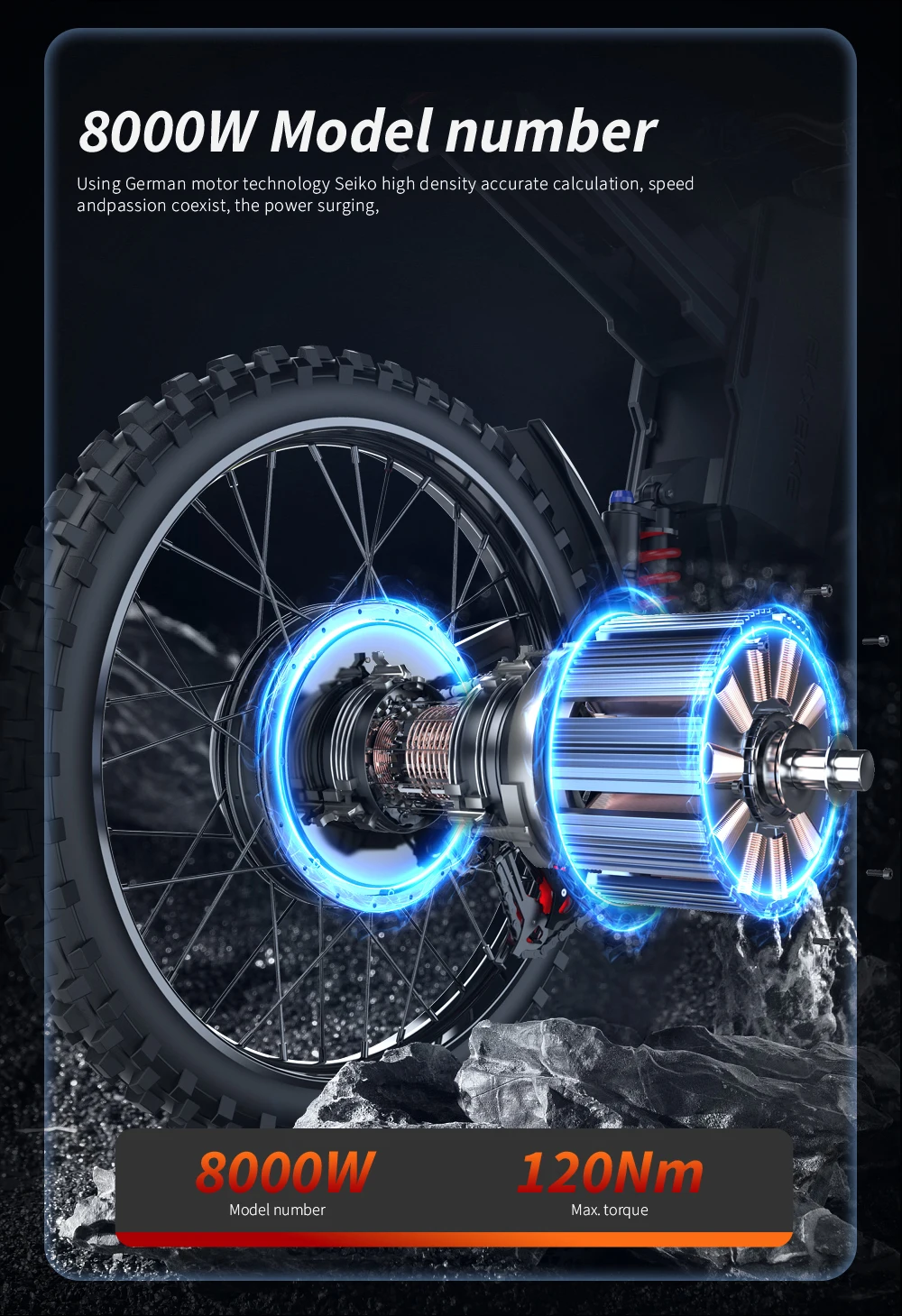 Миниатюра Электровелосипед EKXBike GTS X22 для бездорожья