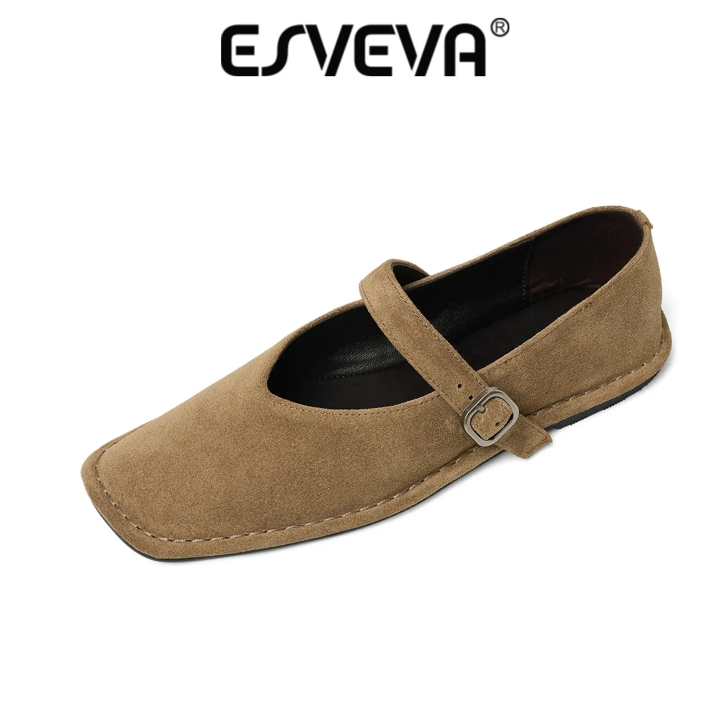 Миниатюра Туфли Мэри Джейн ESVEVA из натуральной кожи, 34-43