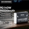Миниатюра Портативный аккумулятор MOVESPEED Z70Pro, 70000 мАч, 140 Вт