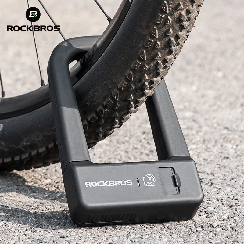 Миниатюра Умный U-образный велозамок ROCKBROS с NFC-разблокировкой