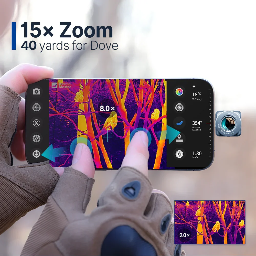 Миниатюра Тепловизор A-BF Thermal Master X2, 256×192 пикселей