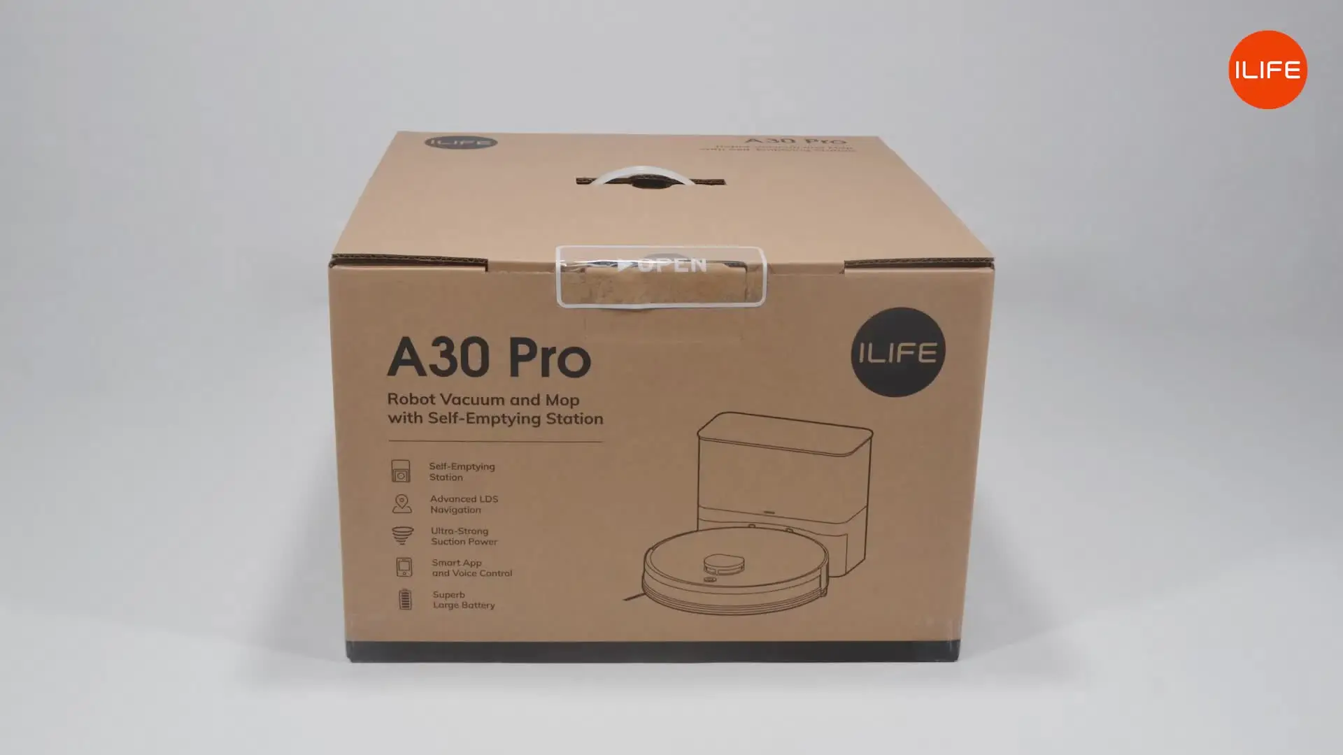 Робот-пылесос ILife A30 Pro с влажной уборкой, 40 Вт