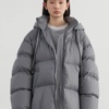 Миниатюра Белый пуховик CHIC VEN из нейлона