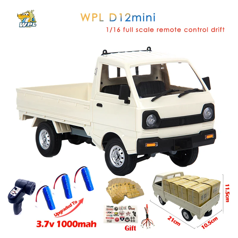 Миниатюра Радиоуправляемая машина WPL D12 Mini 1:16, белая