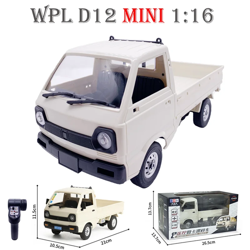 Радиоуправляемая машина WPL D12 Mini 1:16, белая