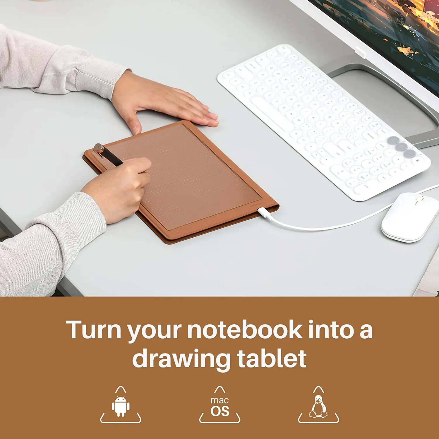 Миниатюра Электронный блокнот Huion Note Smart Notebook A5