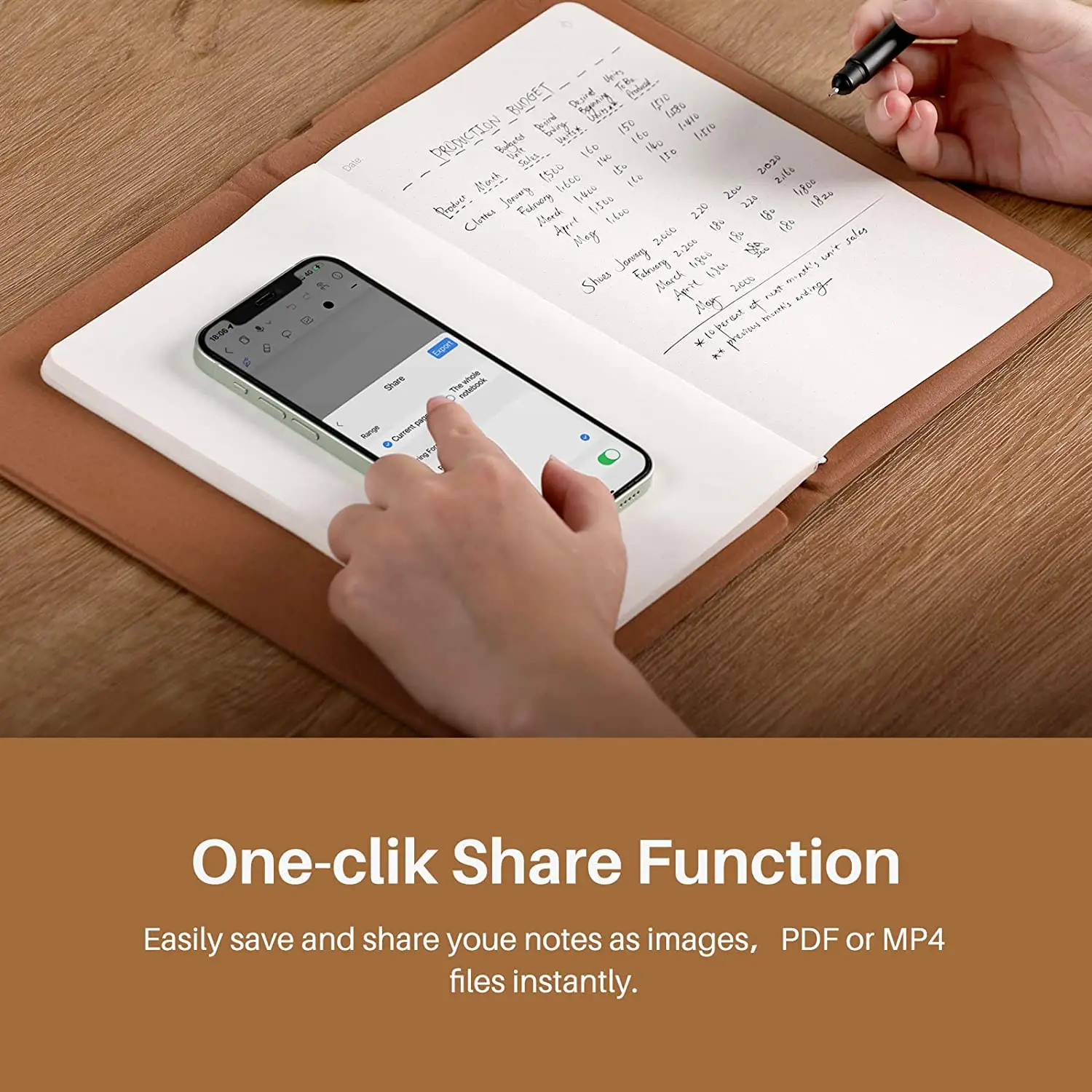 Миниатюра Электронный блокнот Huion Note Smart Notebook A5