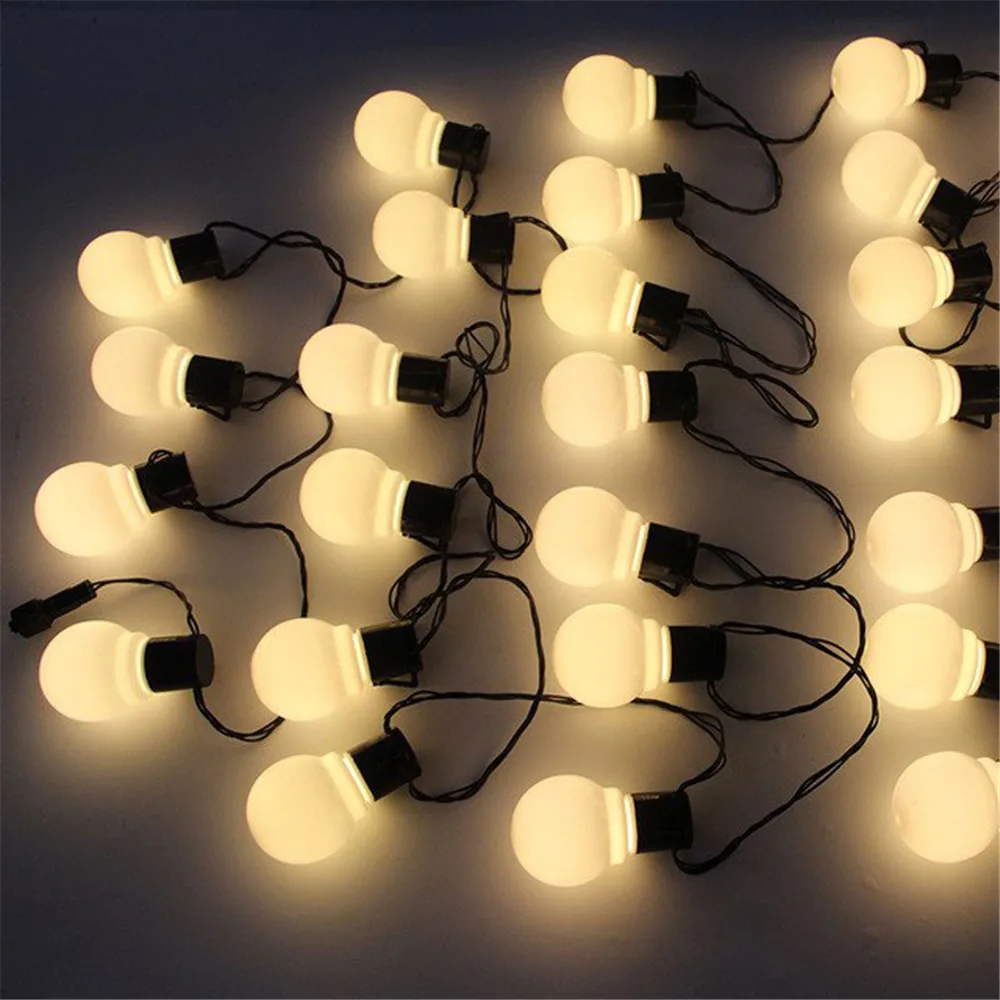 Миниатюра LED-гирлянда Yijinsky 20/38 ламп, 220 В, белый/тёплый свет