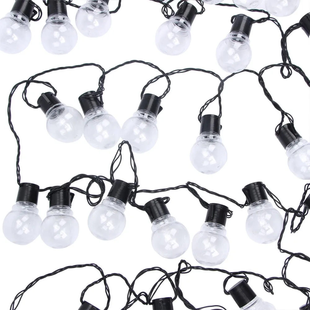 LED-гирлянда Yijinsky 20/38 ламп, 220 В, белый/тёплый свет