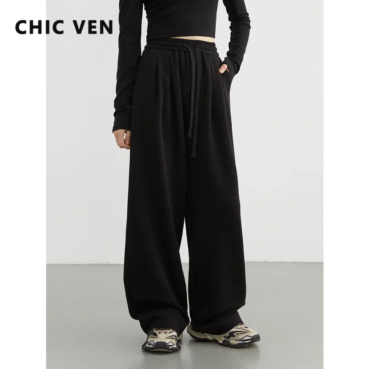 Женские спортивные брюки CHIC VEN, хлопок с полиэстером