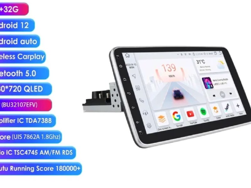 Автомагнитола 1 Din 10,1 дюйма с GPS и 4G