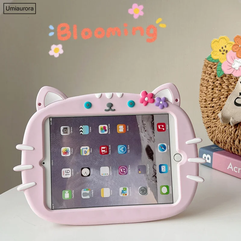 Миниатюра Детский силиконовый чехол для планшета Huawei MatePad с ремешком