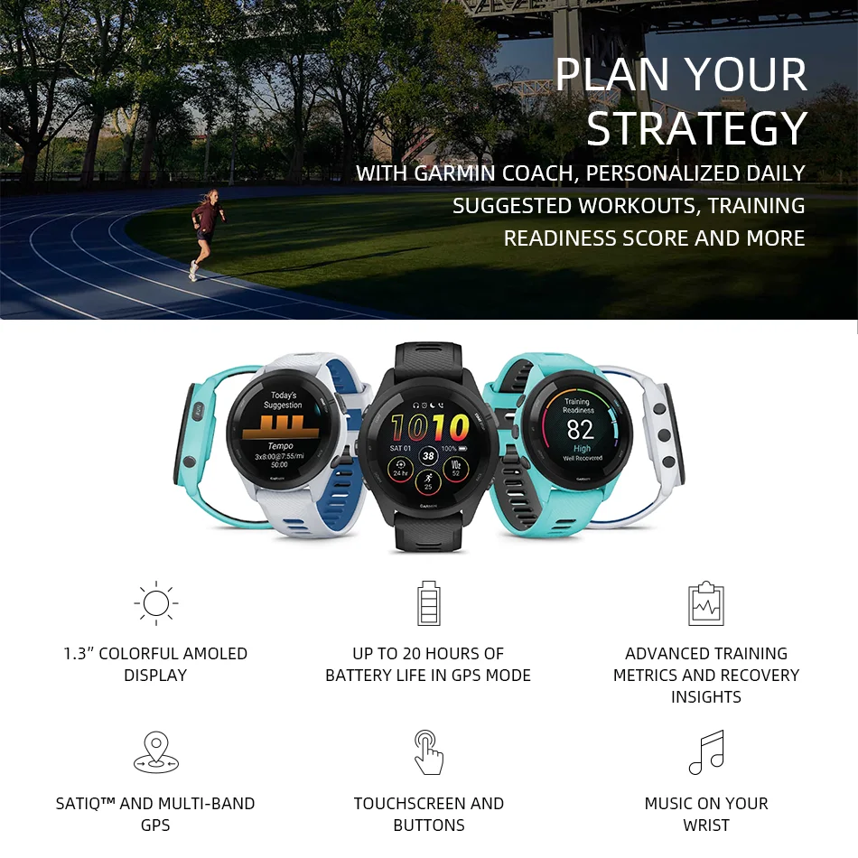 Миниатюра Смарт-часы Garmin Forerunner 265, 46 мм