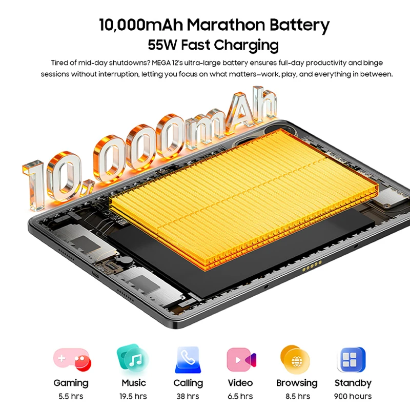 Миниатюра Планшет Blackview Mega 12 с 5G, 12.2", 12/256 ГБ