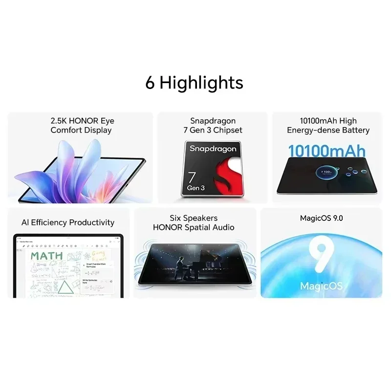 Планшет HONOR Pad 10, 12,1 дюйма, 8/256 ГБ