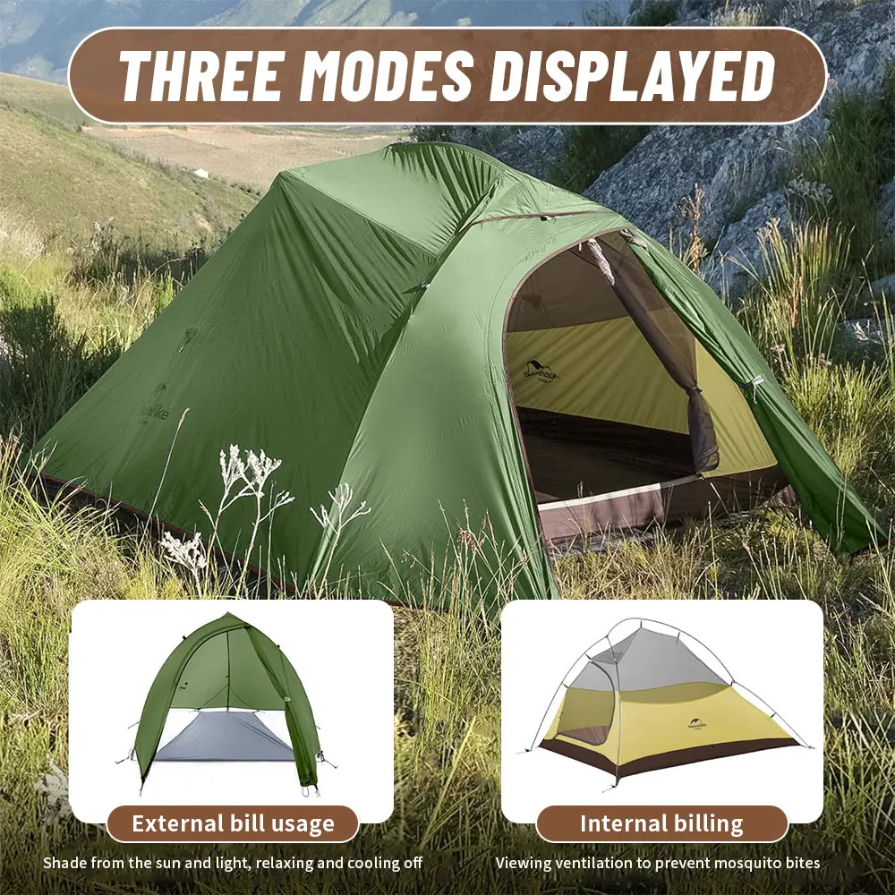 Миниатюра Палатка Naturehike Cloud Up 2/3 на 2-3 человека