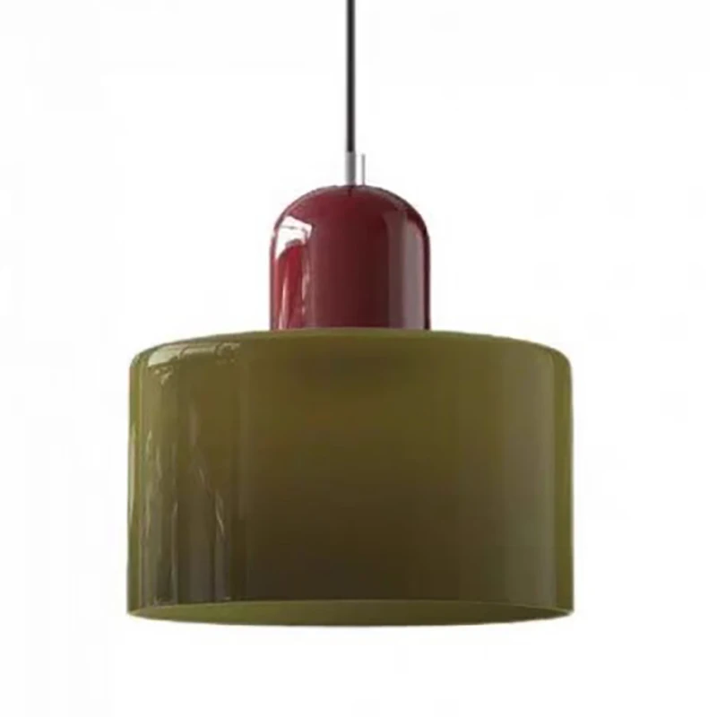 Стеклянная подвесная люстра в скандинавском стиле