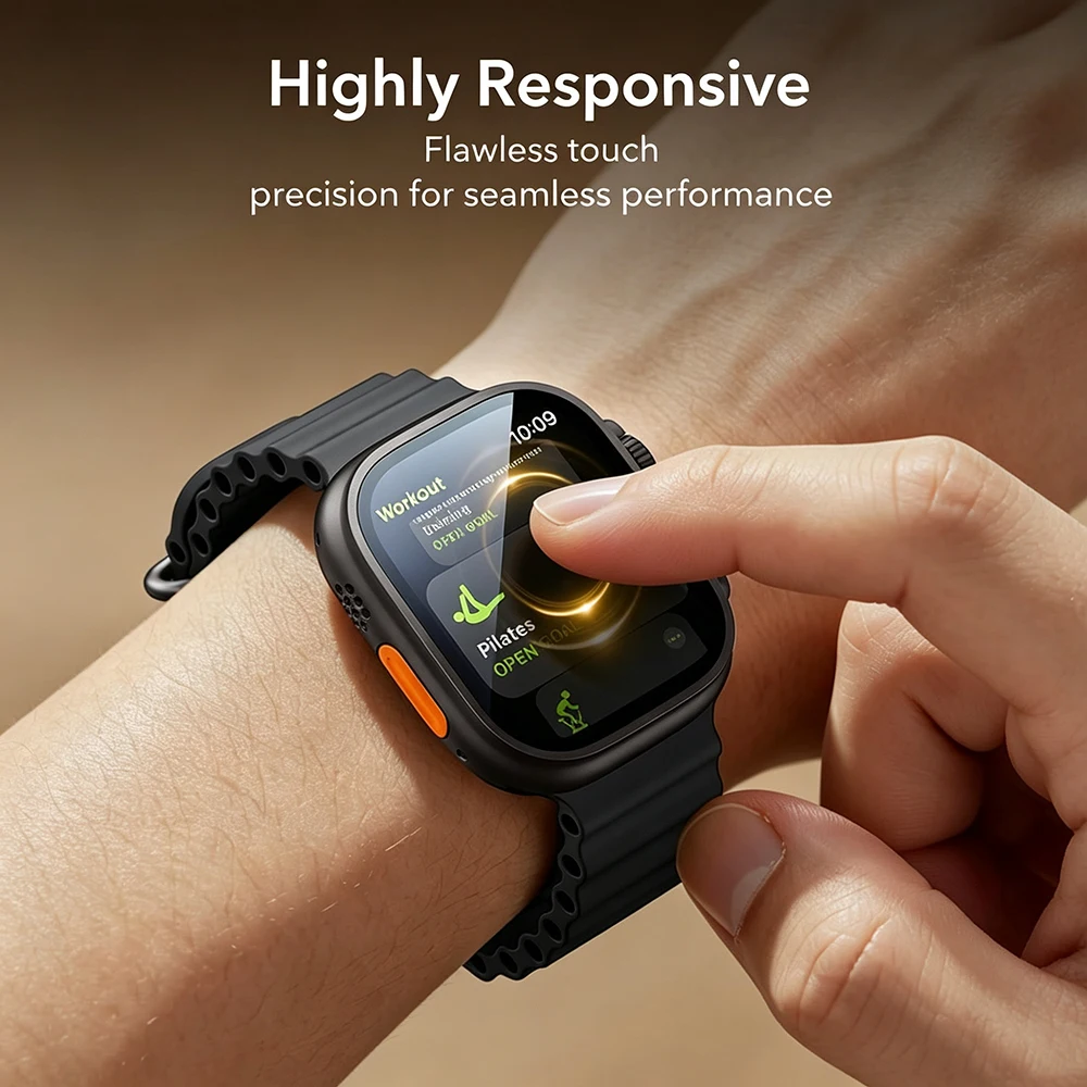 Миниатюра Защитное стекло Apple Watch Ultra 49 мм с установочным инструментом