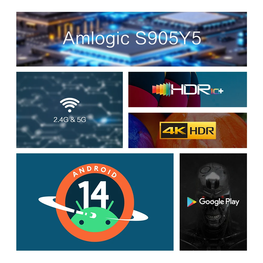 Миниатюра ТВ-бокс Tanix TX5 на Android 14, до 64 ГБ