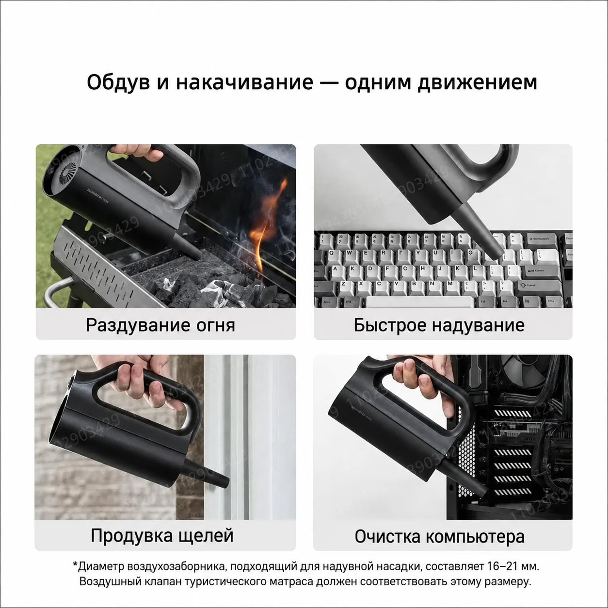 Ручной пылесос Xiaomi Mijia, беспроводной, 23000 Па