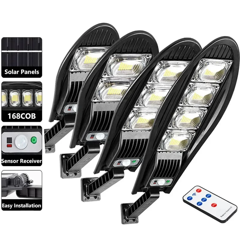 Солнечный уличный фонарь 168LED